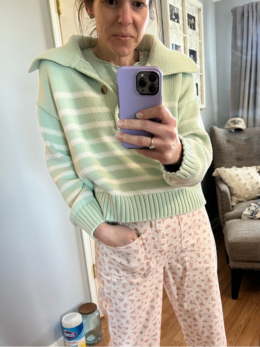 Ann Taylor Mint Green Knit Sweater